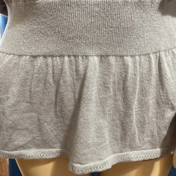 Ann Taylor Grey 100% Cotton lightweight Sweater size M. - Picture 4 of 10